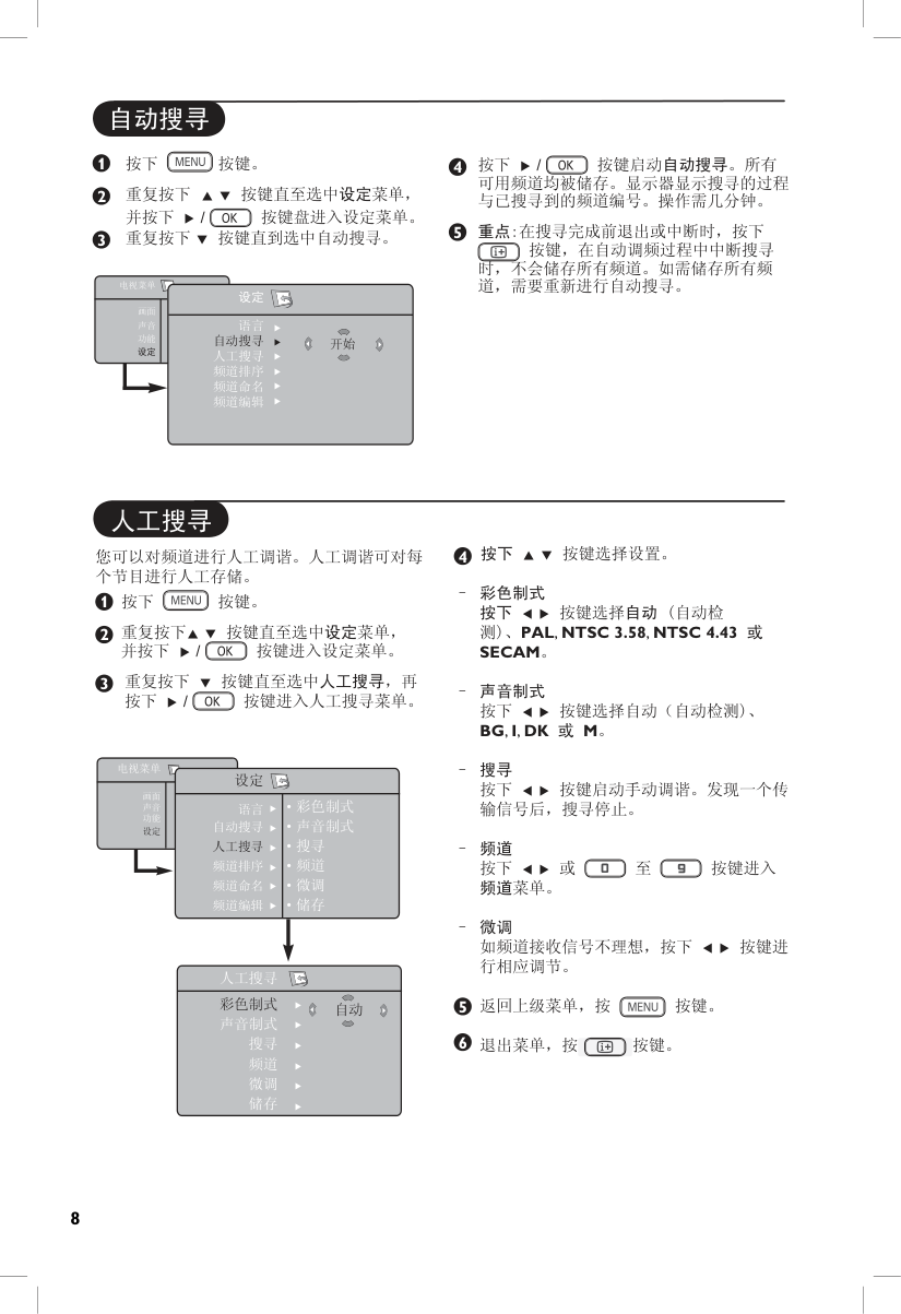 PHILIPS FLAT TV电视机说明书-8 PHILIPS FLAT TV电视机说明书-8