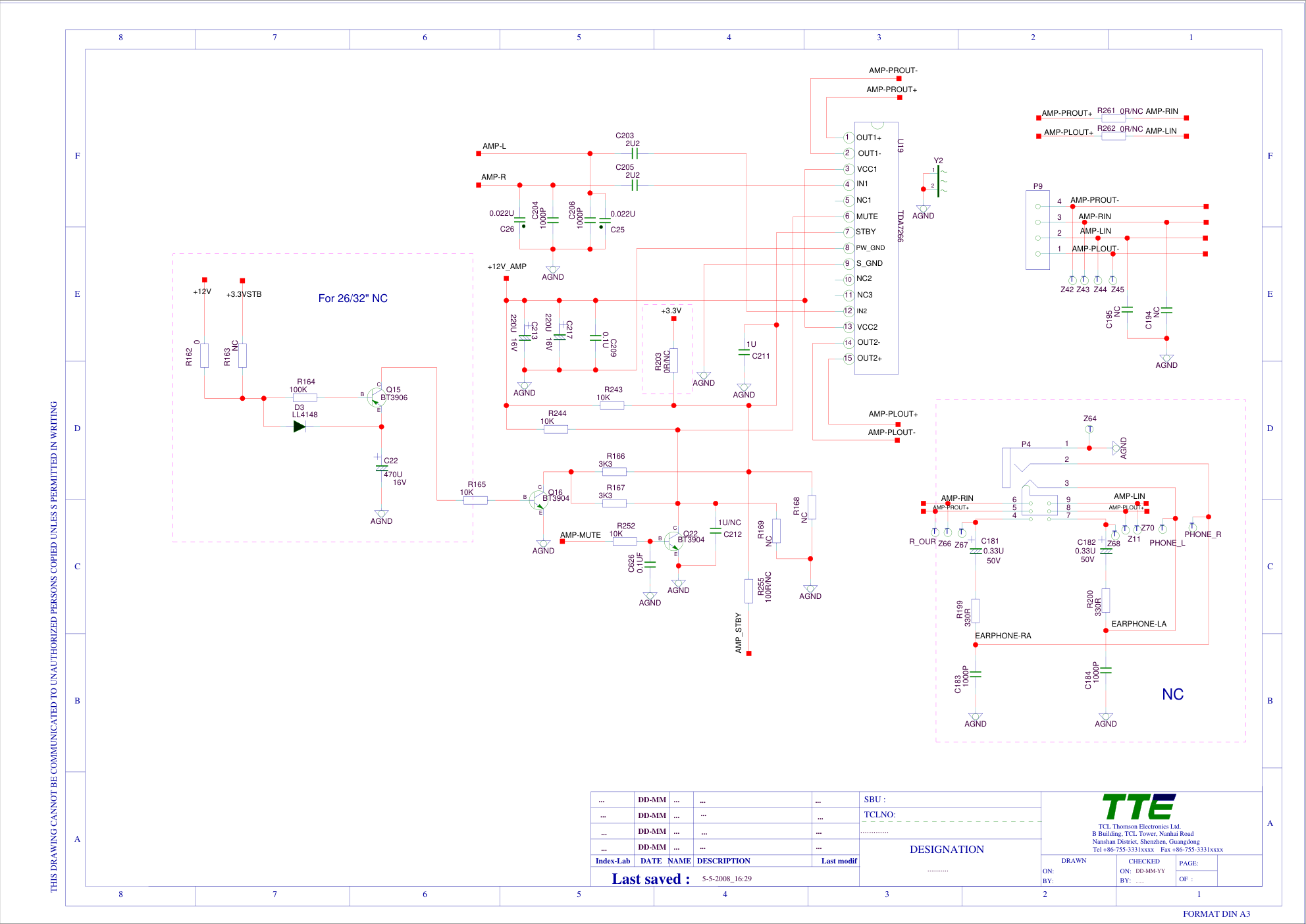TCL L32F19液晶电视(MS19LR机芯)主板电路图-6 TCL L32F19液晶电视(MS19LR机芯)主板电路图-6