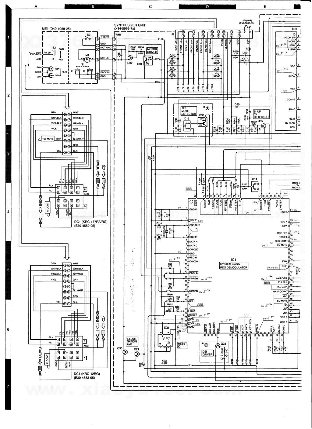 建伍KENWOOD KRC-177RG CD影碟播放机维修手册-4 建伍KENWOOD KRC-177RG CD影碟播放机维修手册-4