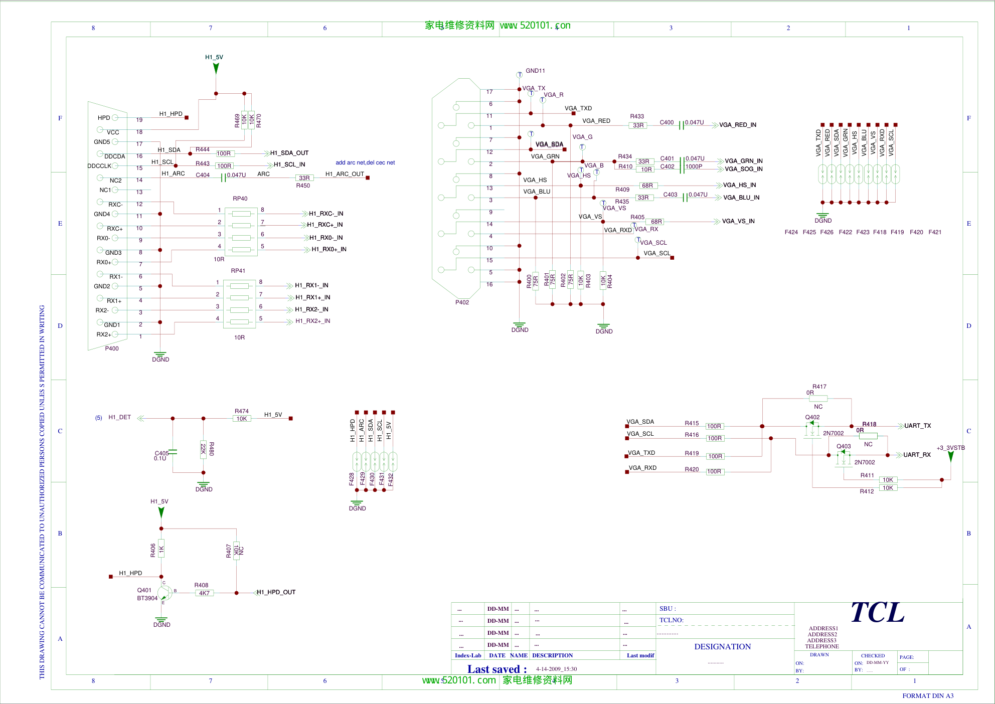 TCL LED32C710线路原理图-3 TCL LED32C710线路原理图-3