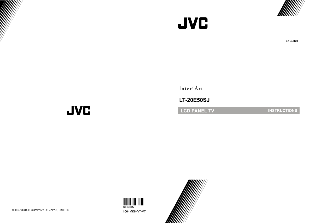 JVC胜利LT-20E50SJ液晶彩电使用手册-0 JVC胜利LT-20E50SJ液晶彩电使用手册-0