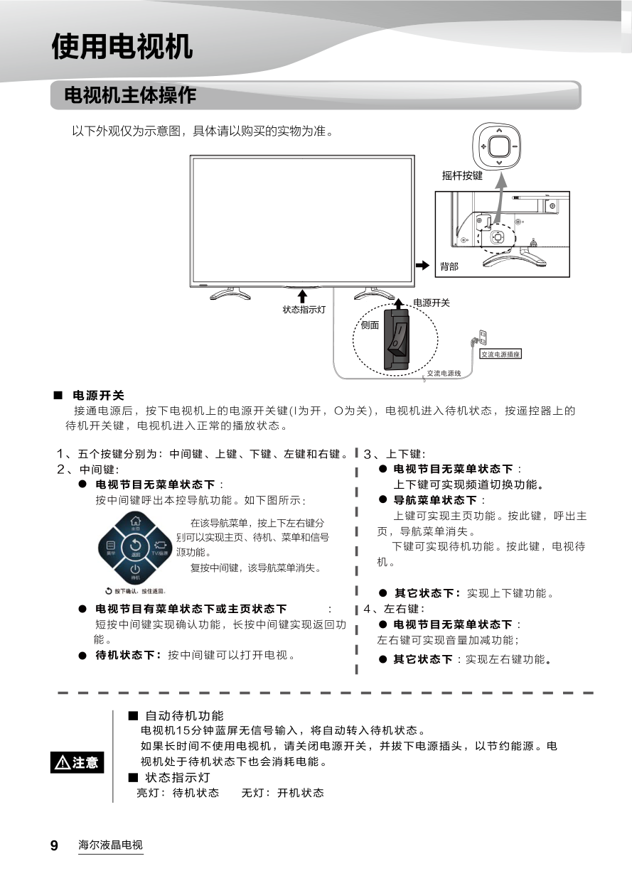 海尔LE43AL88R51液晶彩电使用说明书-9 海尔LE43AL88R51液晶彩电使用说明书-9
