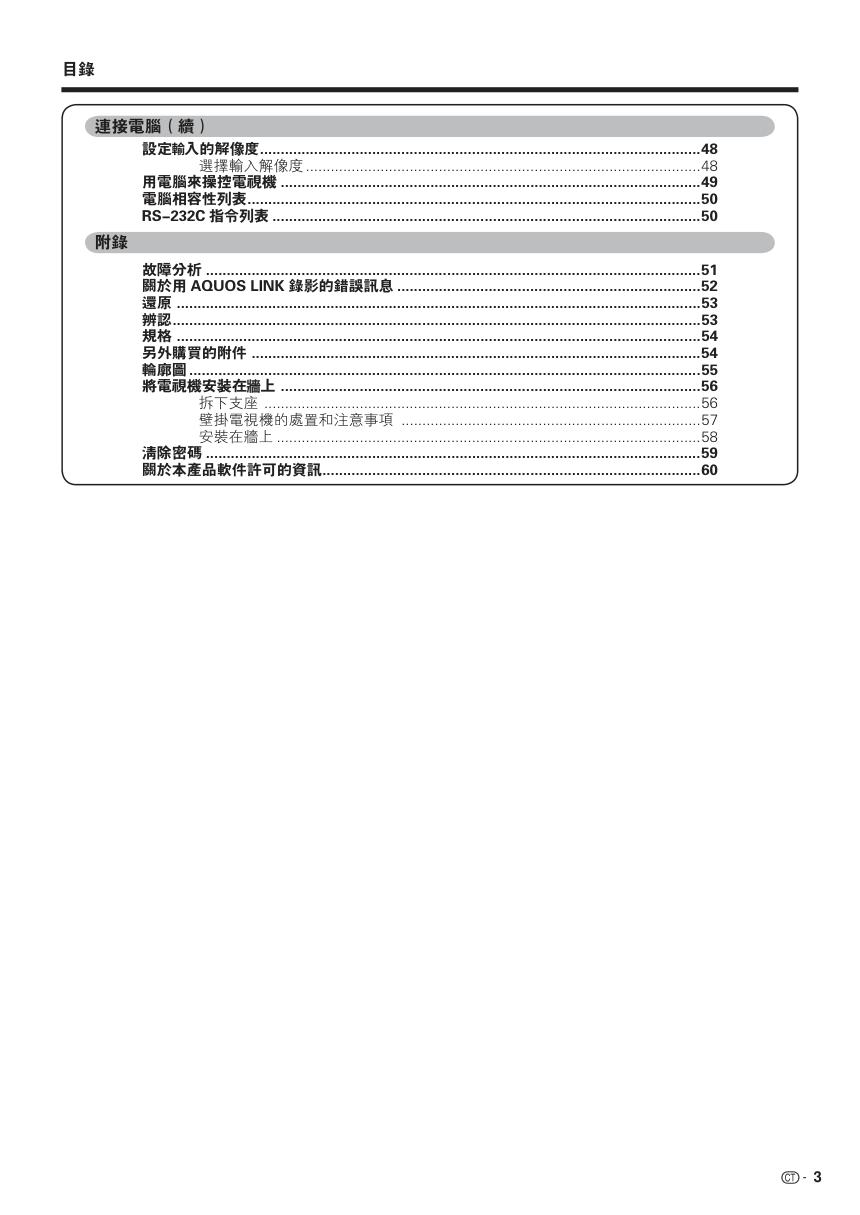 声宝LC-65RX1H型液晶电视机说明书-4