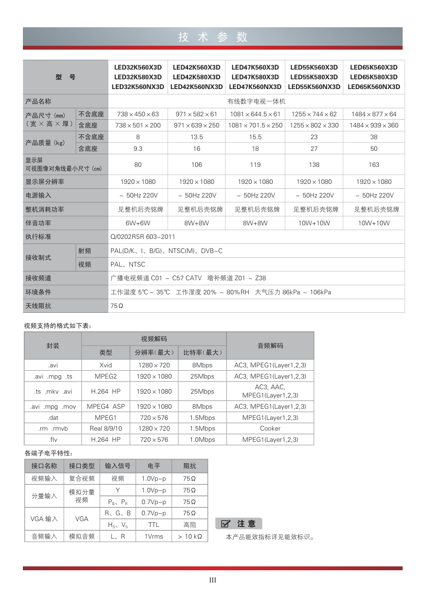海信LED42K560X3D液晶彩电使用说明书-4 海信LED42K560X3D液晶彩电使用说明书-4