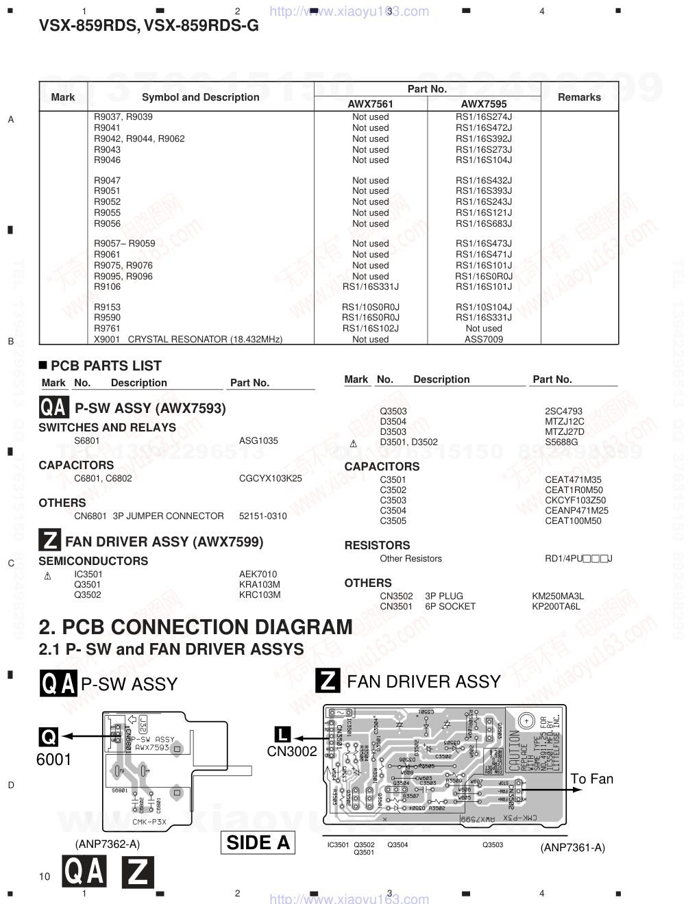 先锋PIONEER VSX-859RDS-G电路图-9 先锋PIONEER VSX-859RDS-G电路图-9