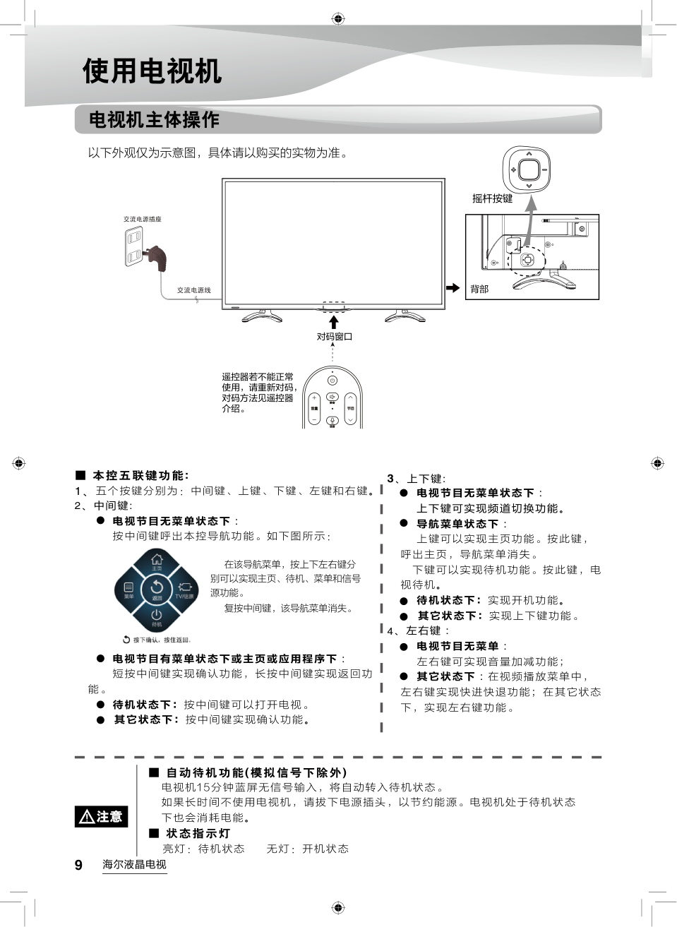海尔LS55AL88K51A3液晶彩电使用说明书-9 海尔LS55AL88K51A3液晶彩电使用说明书-9