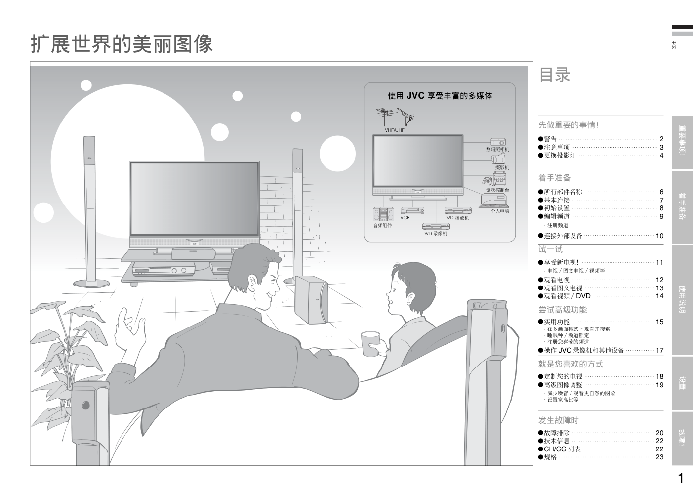 杰伟世HD-Z56RF7电视机说明书-2 杰伟世HD-Z56RF7电视机说明书-2