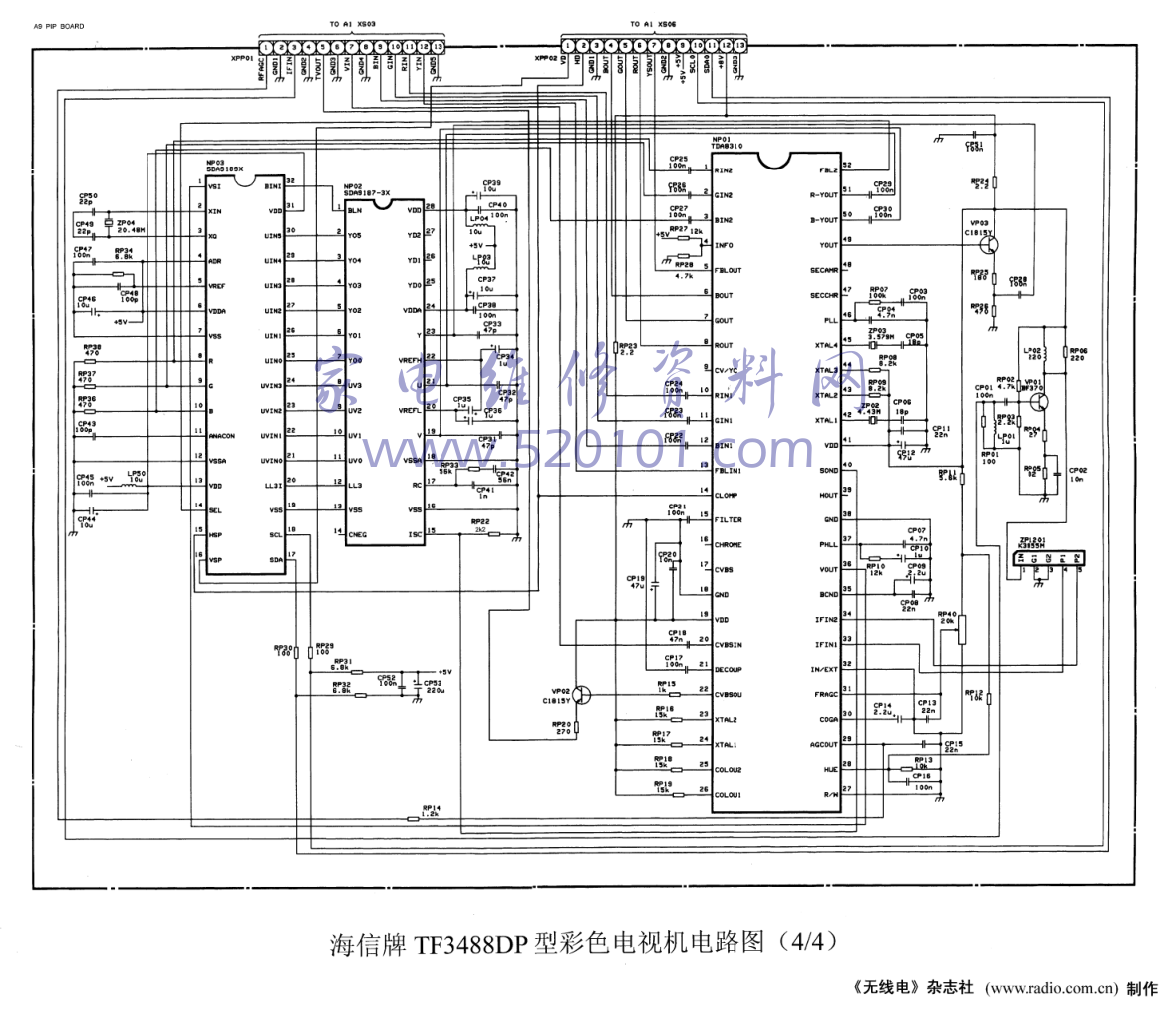 海信TF3488DP彩电图纸-0 海信TF3488DP彩电图纸-0