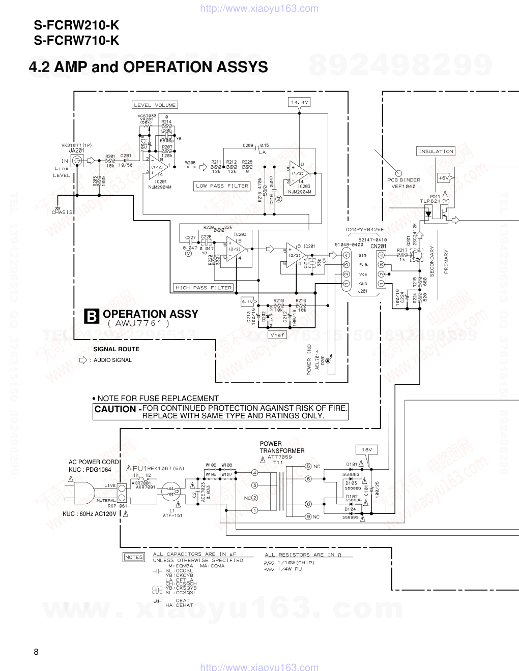 先锋PIONEER S-FCRW210-K电路图-7 先锋PIONEER S-FCRW210-K电路图-7