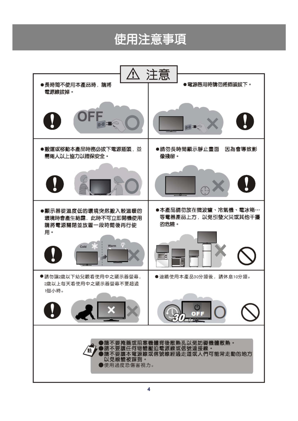 声宝EM-32SK20D液晶彩电使用说明书-4