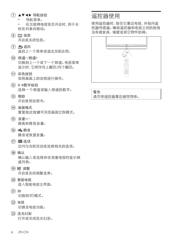 飞利浦23PFL5530T3液晶彩电使用说明书-7
