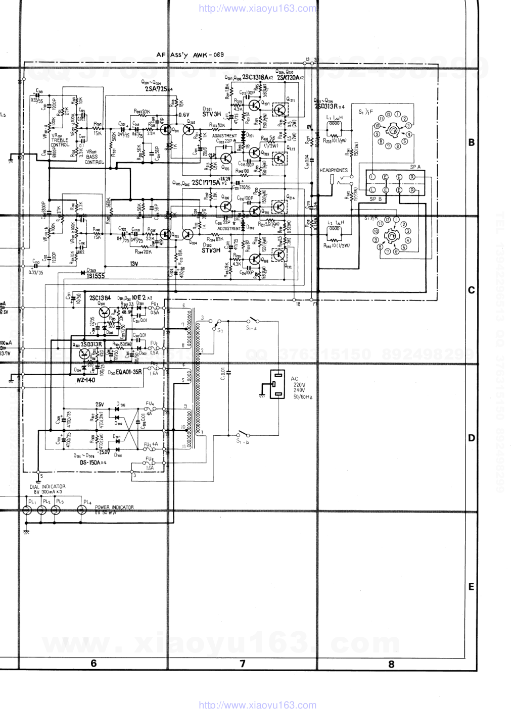 先锋PIONEER SX-450电路图-4