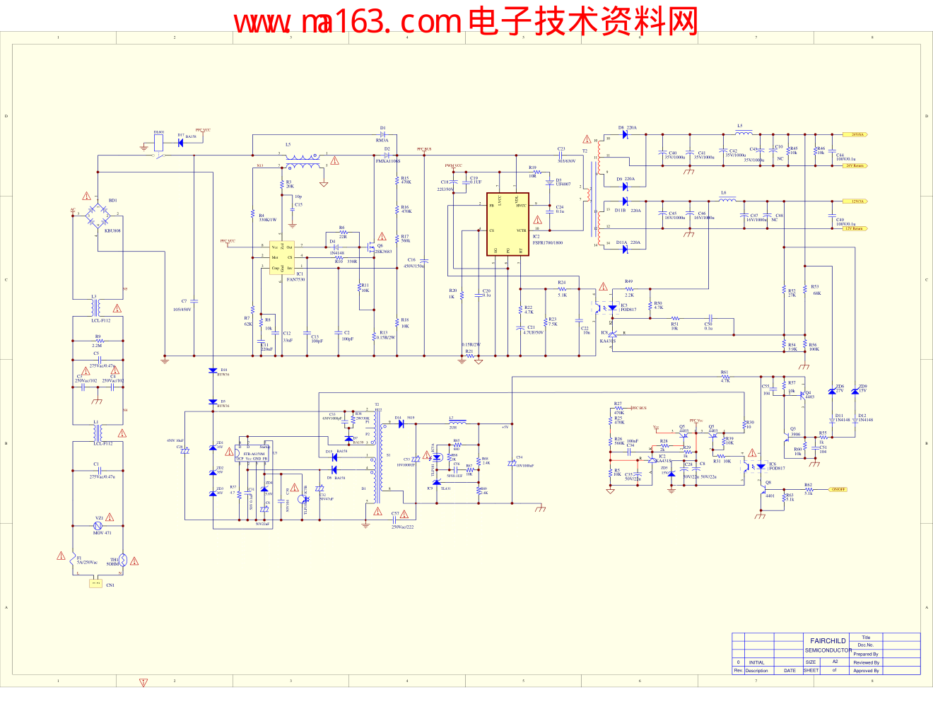 创维彩电168P-P37TTF-10电源板电路原理图-0