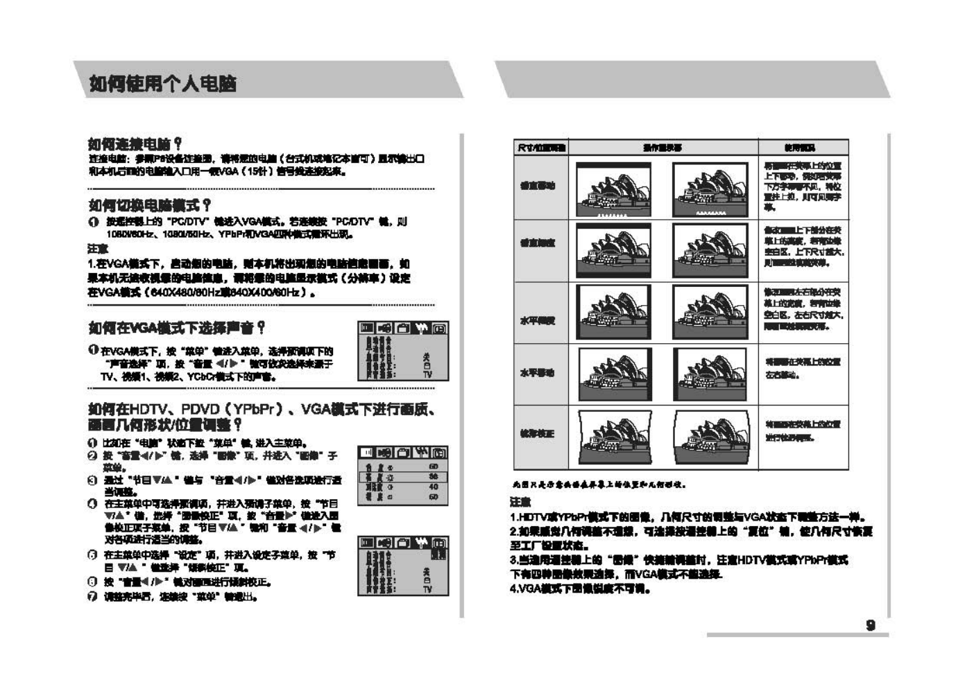 TCL王牌HID29208P彩电使用说明书-9 TCL王牌HID29208P彩电使用说明书-9
