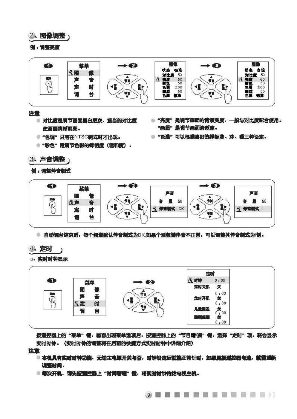 TCL王牌NT25A61彩电使用说明书-9 TCL王牌NT25A61彩电使用说明书-9