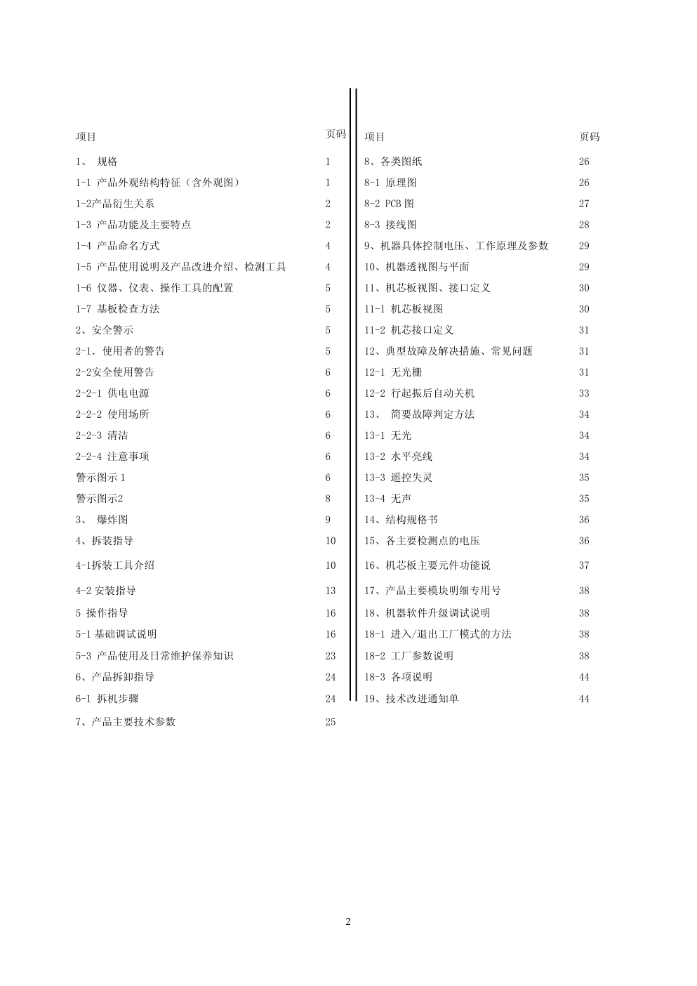 海尔21FA18-P彩电维修手册-1 海尔21FA18-P彩电维修手册-1