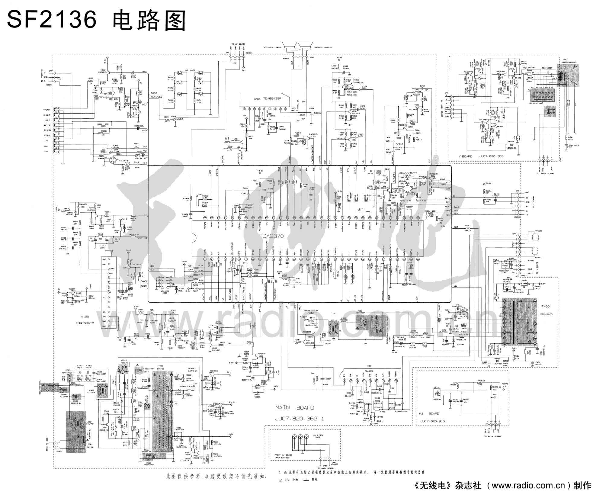 长虹SF2136彩电图纸-0