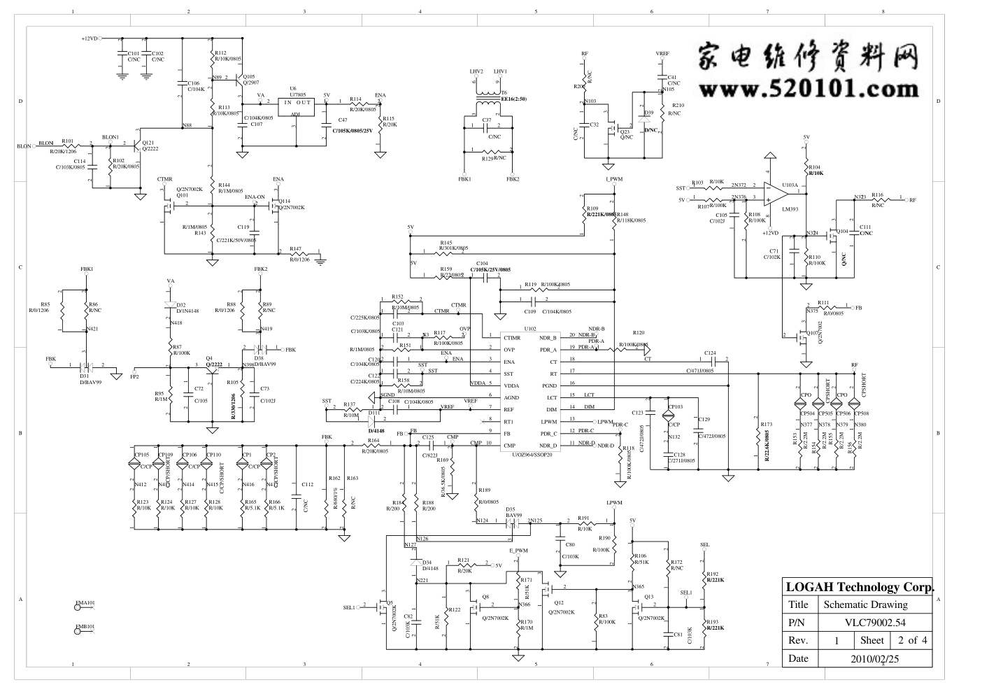 海尔液晶VLC79002.54电源板电路图-1 海尔液晶VLC79002.54电源板电路图-1