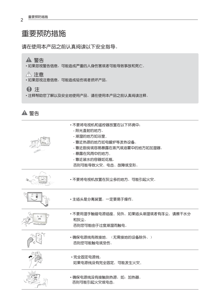 LG 32LS3159-CC液晶彩电说明书-4 LG 32LS3159-CC液晶彩电说明书-4