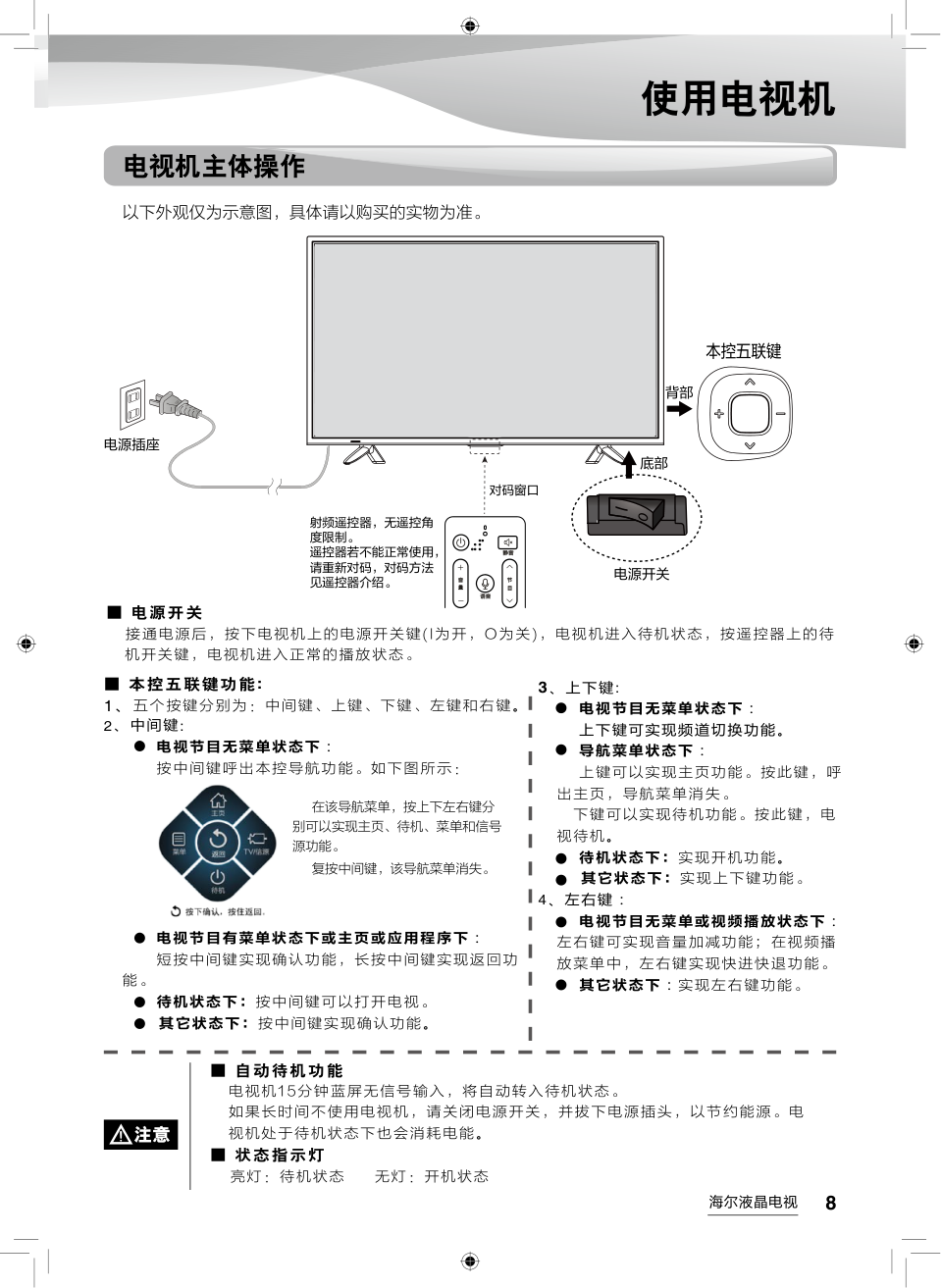 海尔LS49A92液晶彩电使用说明书-8 海尔LS49A92液晶彩电使用说明书-8