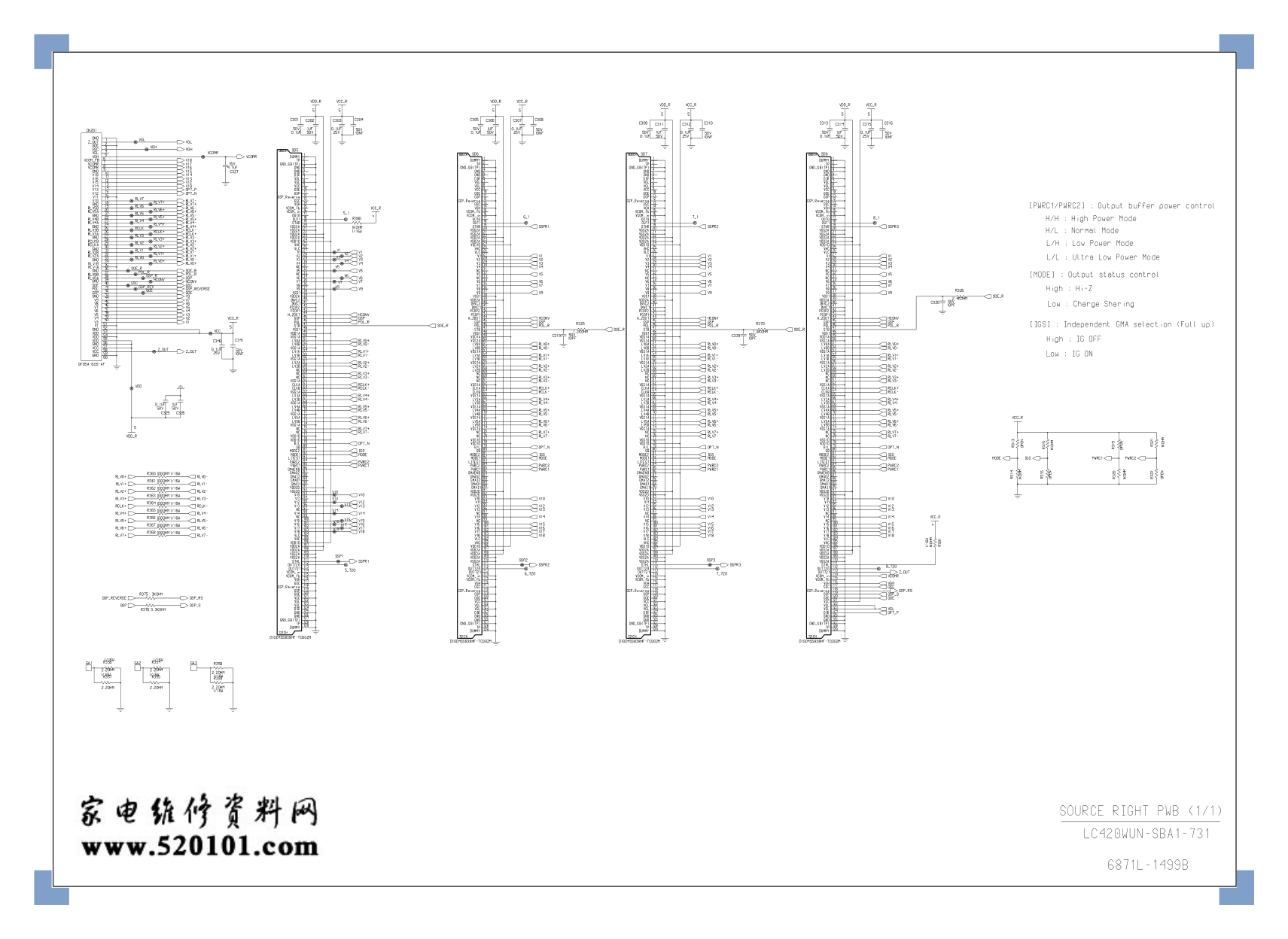 LG LC420WUN-SAA3-731(EN)逻辑板电路原理图-3 LG LC420WUN-SAA3-731(EN)逻辑板电路原理图-3