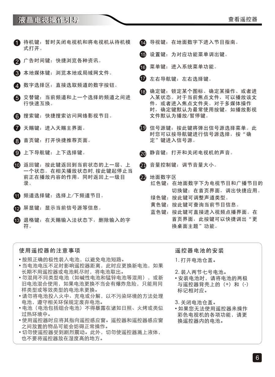 创维40E5DHR液晶彩电使用说明书-7 创维40E5DHR液晶彩电使用说明书-7
