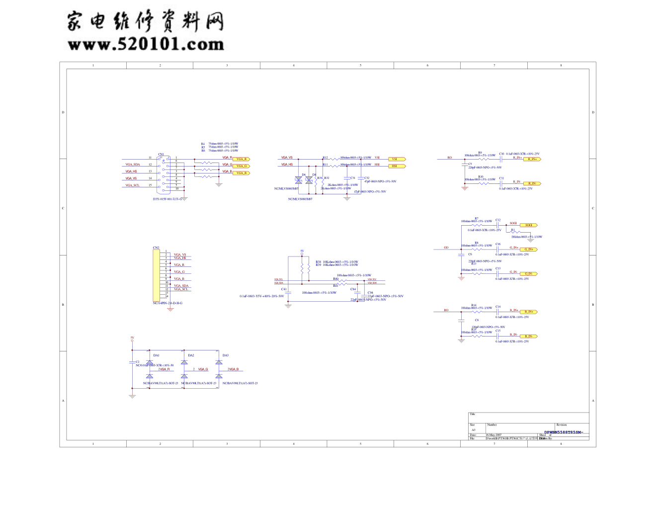 杂牌显示器电视一体机NT68625MFG TB1334FG SC7313S TEA2025B电路图-0 杂牌显示器电视一体机NT68625MFG TB1334FG SC7313S TEA2025B电路图-0