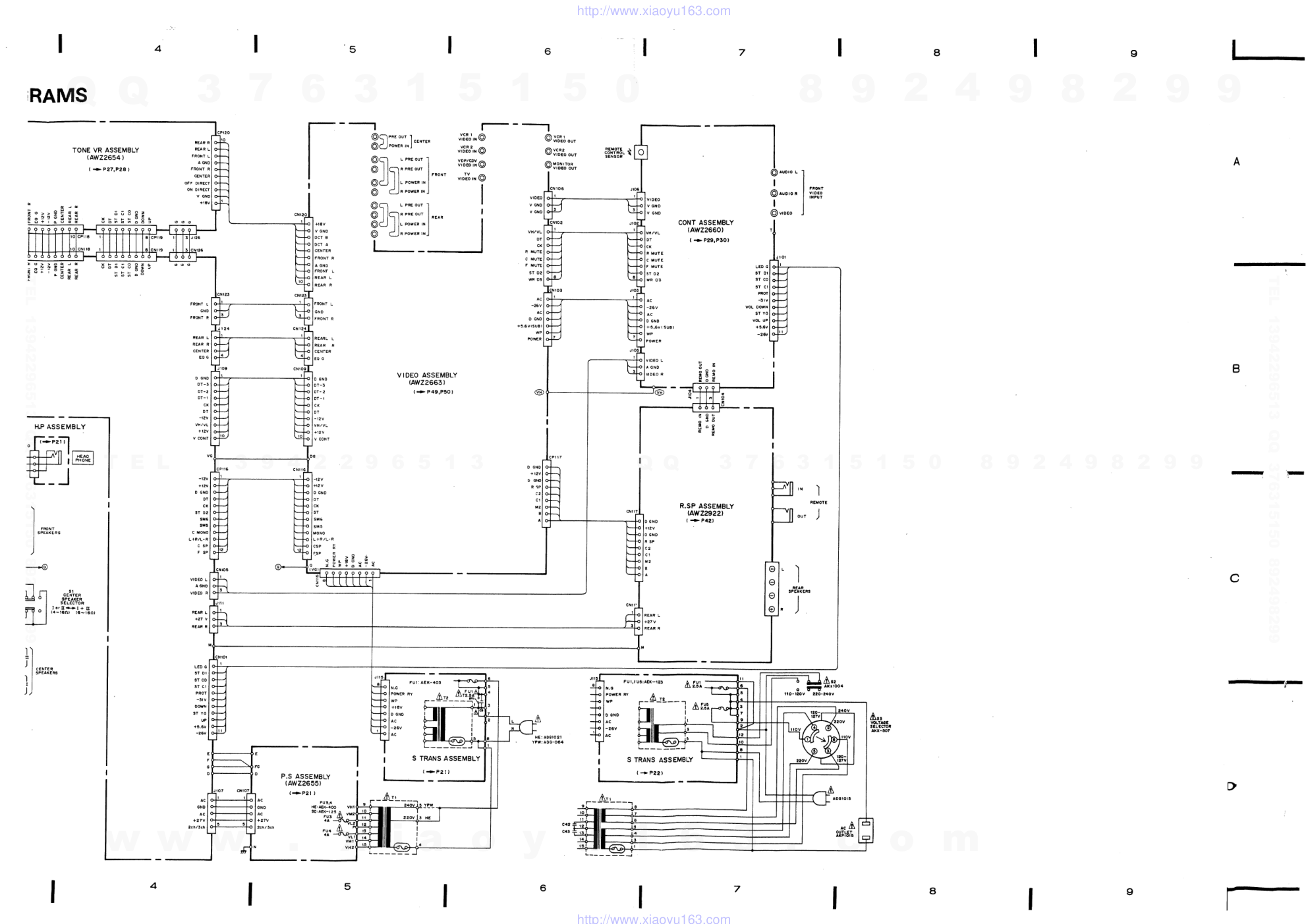 先锋PIONEER VSA-730电路图-5 先锋PIONEER VSA-730电路图-5