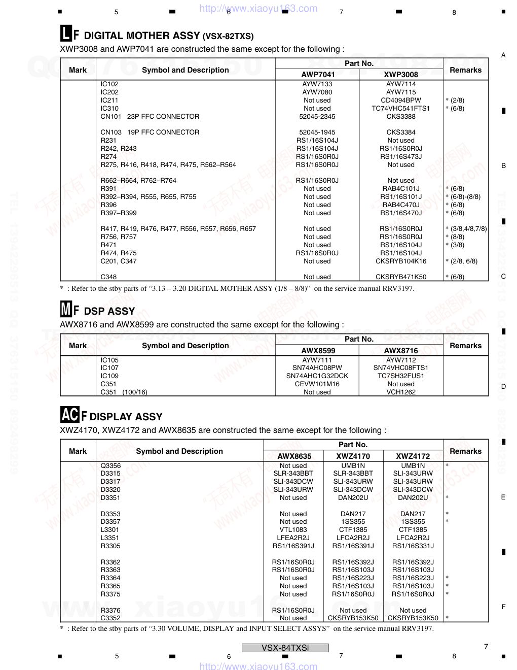 先锋PIONEER VSX-84TXSi-S电路图-6 先锋PIONEER VSX-84TXSi-S电路图-6