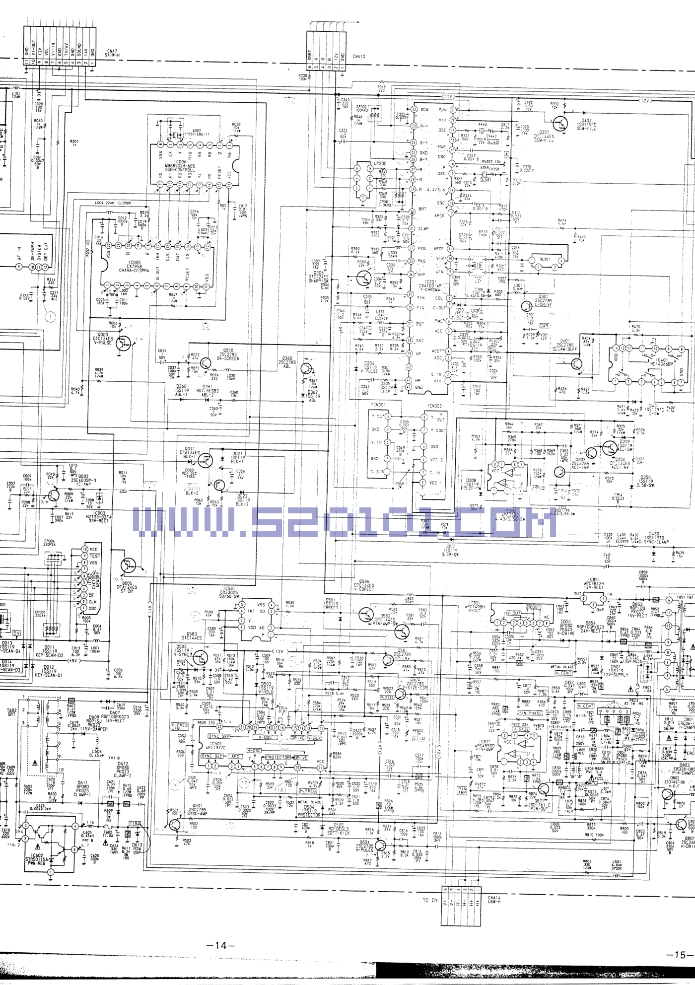 索尼 KV-2552彩电图纸-1