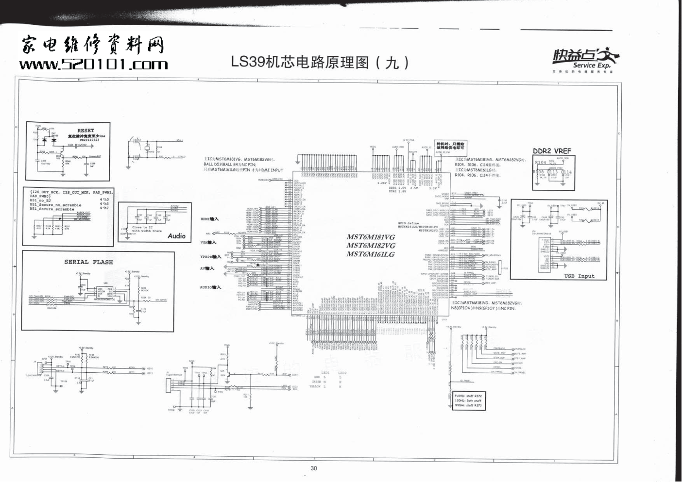 长虹LED23A4000V液晶电视(LS39机芯)电路原理图-8 长虹LED23A4000V液晶电视(LS39机芯)电路原理图-8