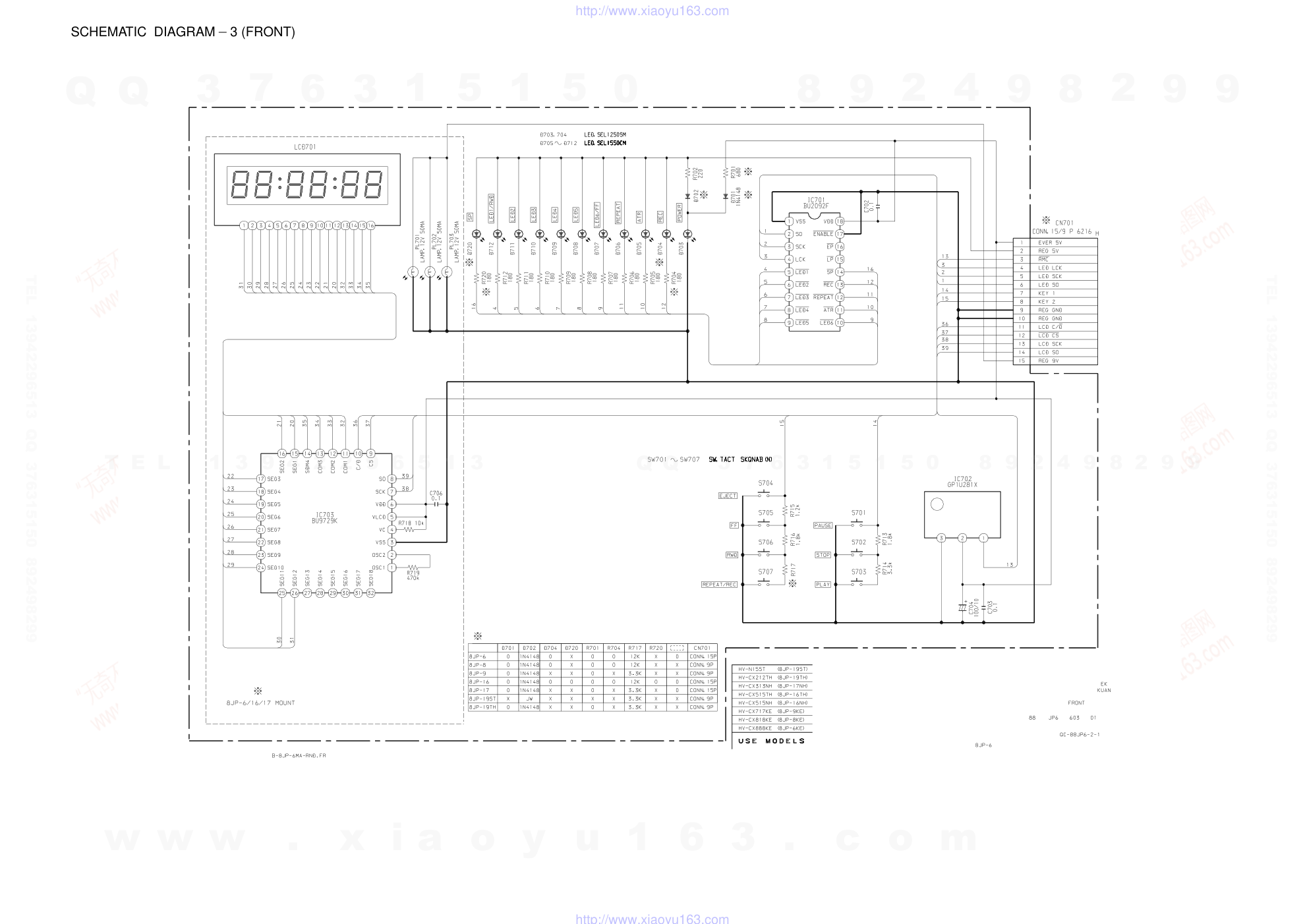 爱华AIWA HV-CX717KE放像机维修手册-8