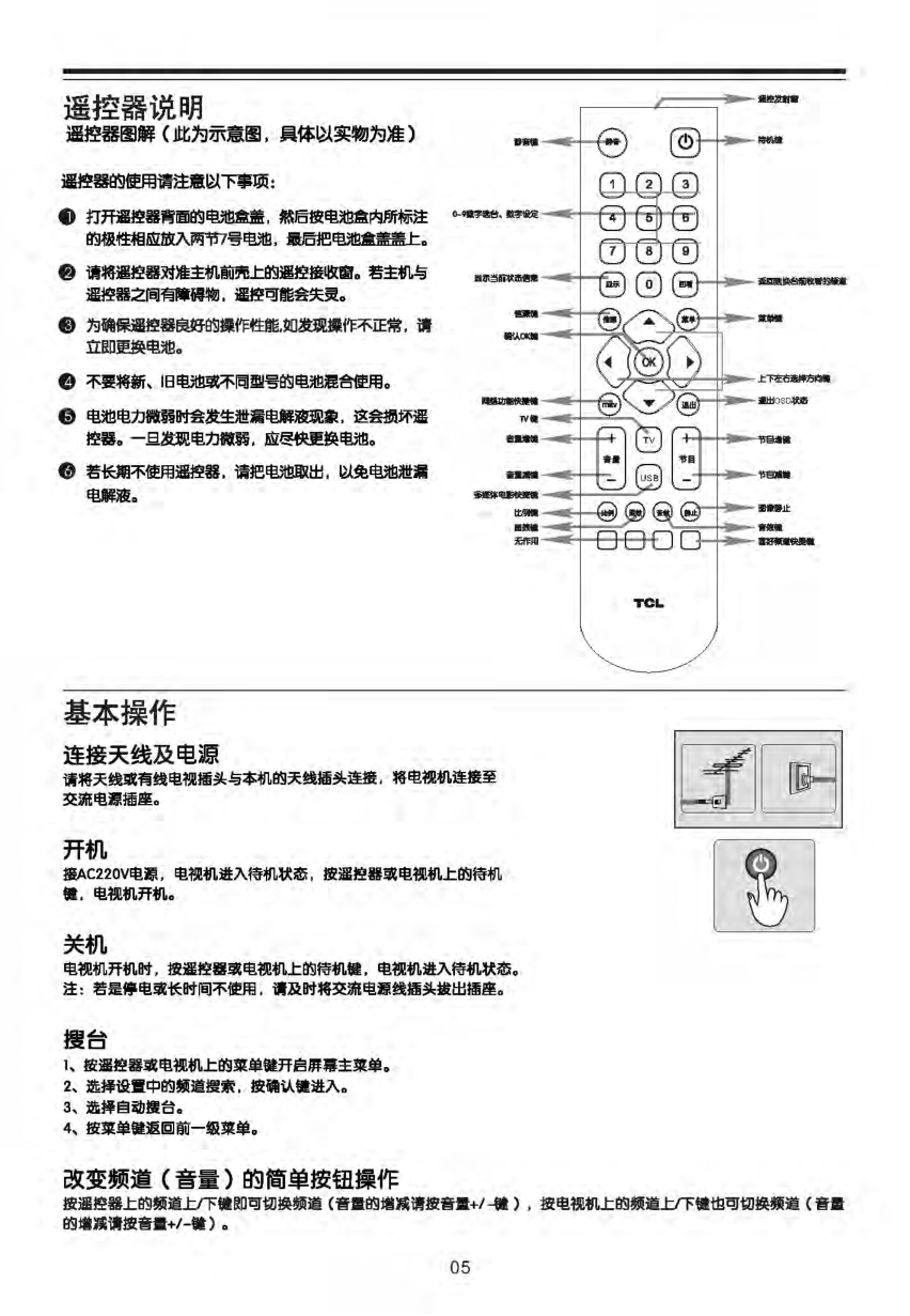 TCL L43F3200E液晶电视说明书-5 TCL L43F3200E液晶电视说明书-5