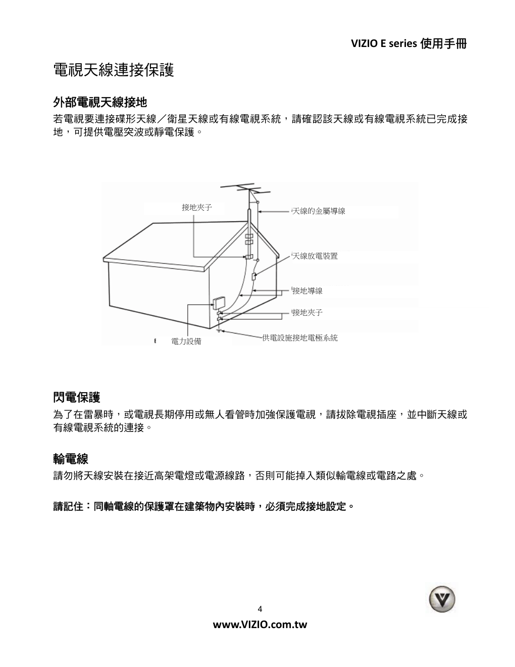 VIZIO液晶电视说明书-3