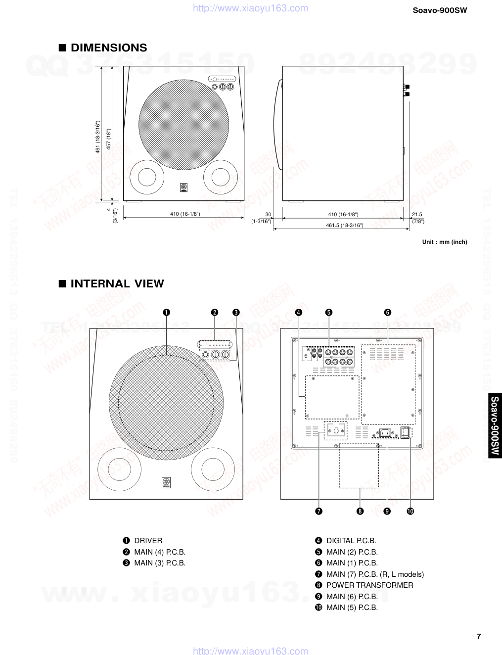 雅马哈YAMAHA Soavo-900SW音响电路图-6
