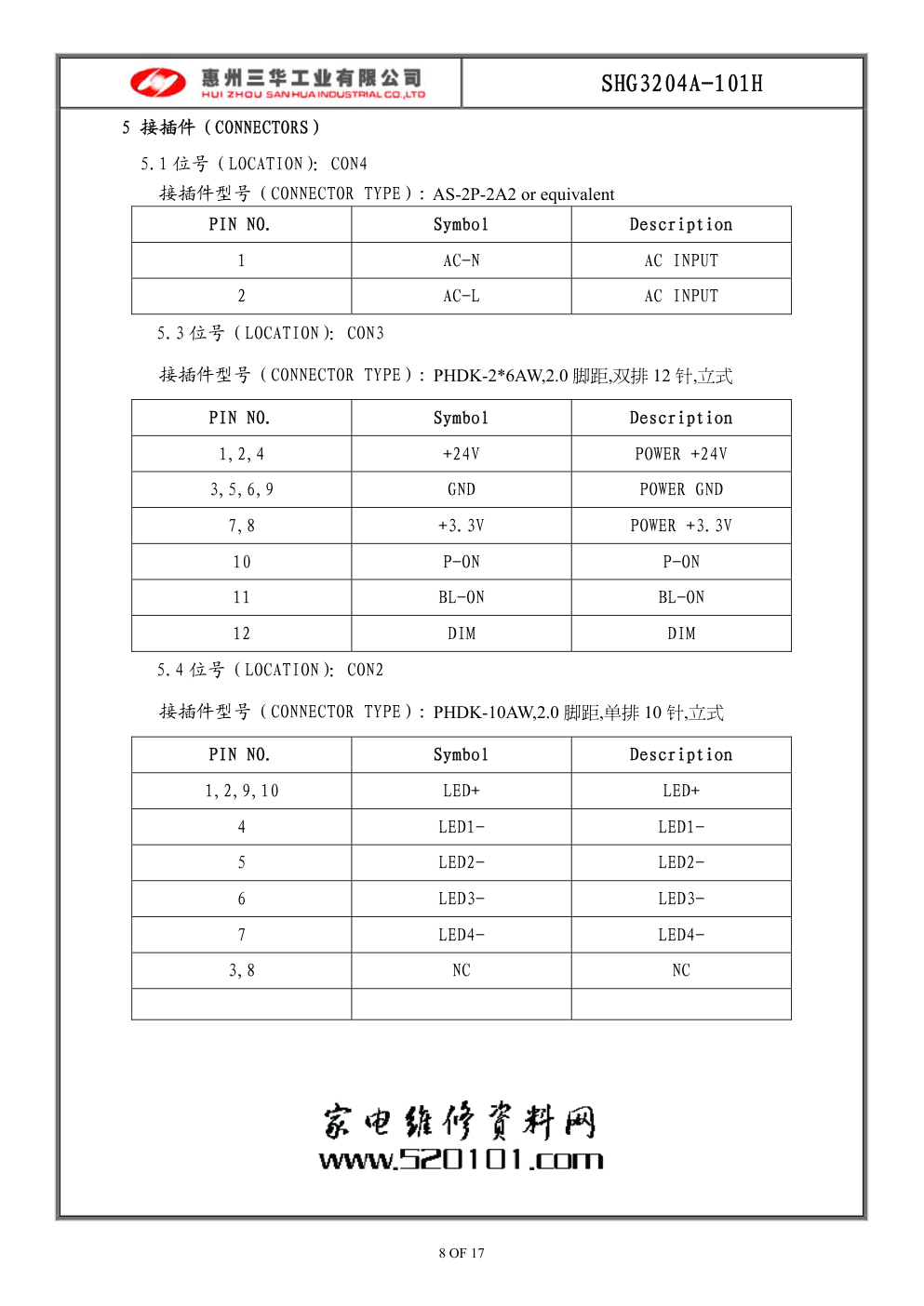 TCL液晶电视SHG3204A-101H电源板电路图-1 TCL液晶电视SHG3204A-101H电源板电路图-1