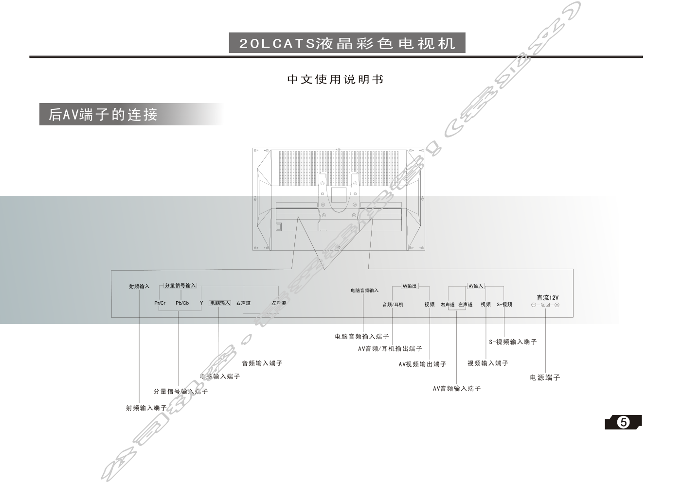 创维20LCATS液晶彩电使用说明书-5 创维20LCATS液晶彩电使用说明书-5