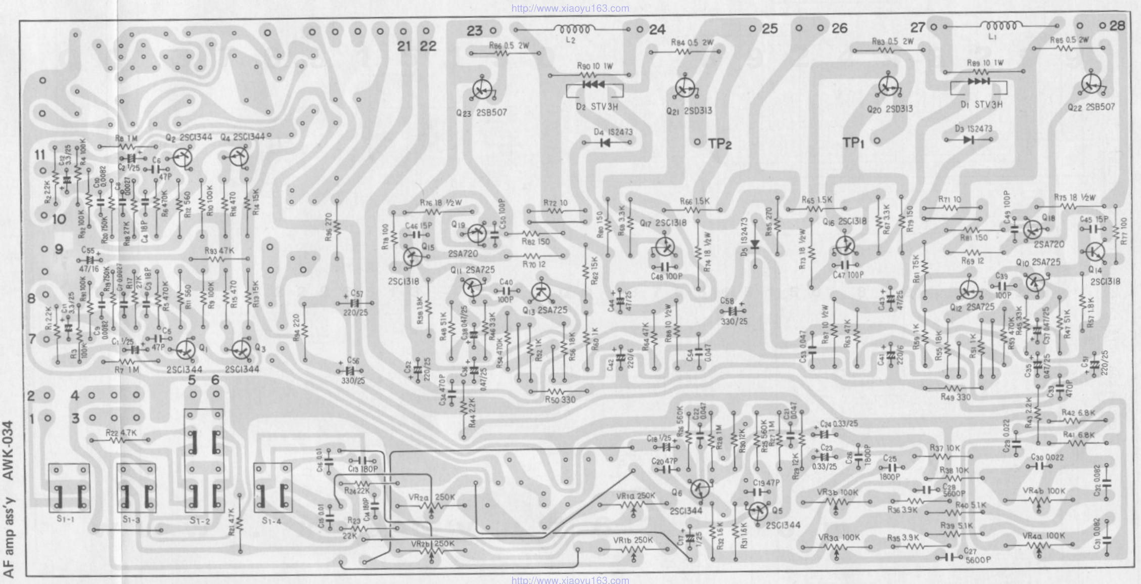 先锋PIONEER SX-434电路图-4