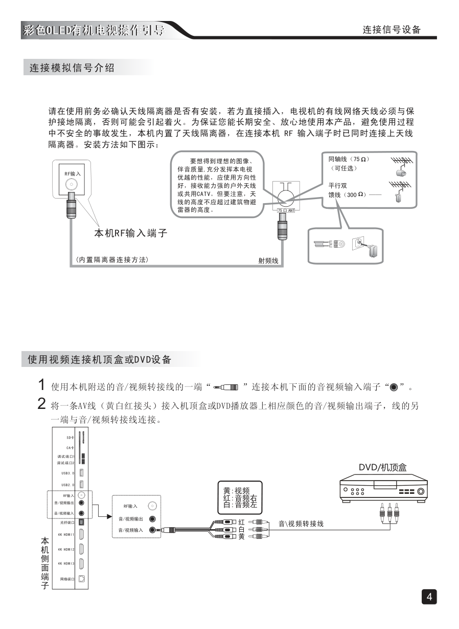 创维65S9300液晶彩电使用说明书-5