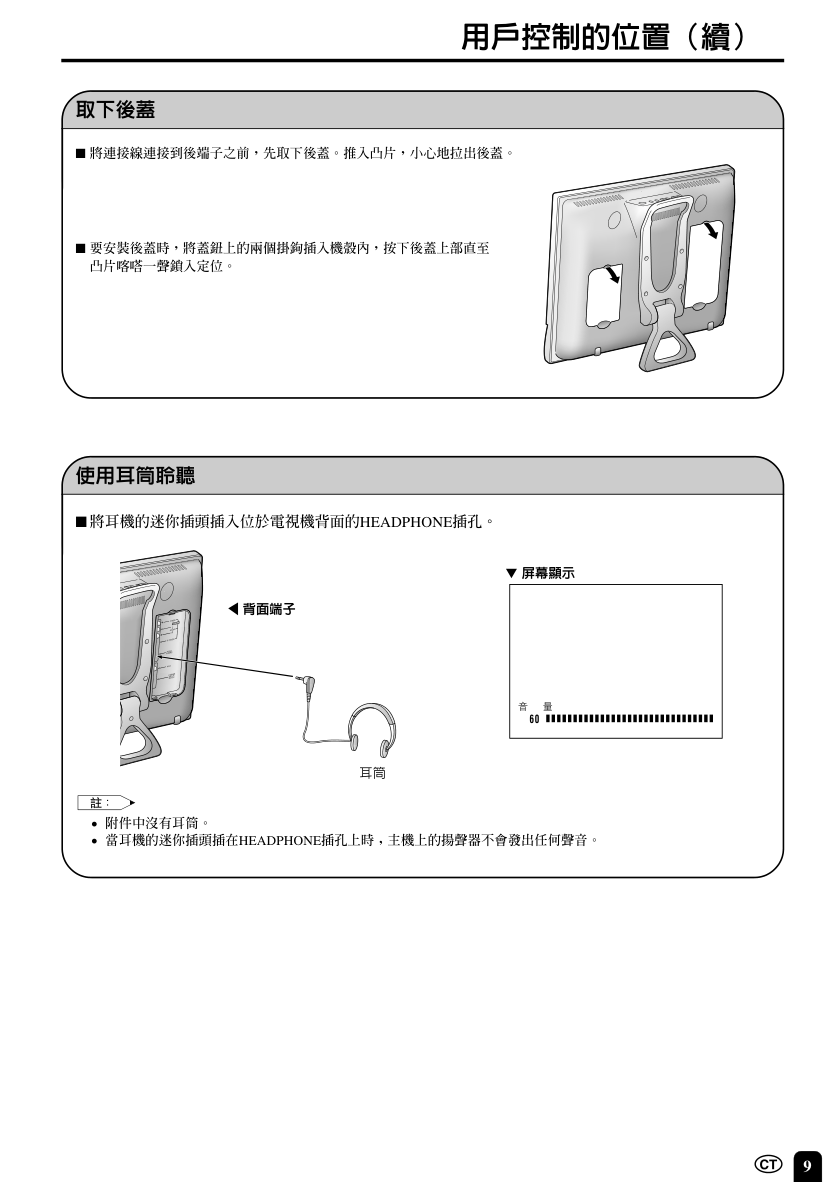 声宝LC-20E1H型液晶电视机说明书-9 声宝LC-20E1H型液晶电视机说明书-9