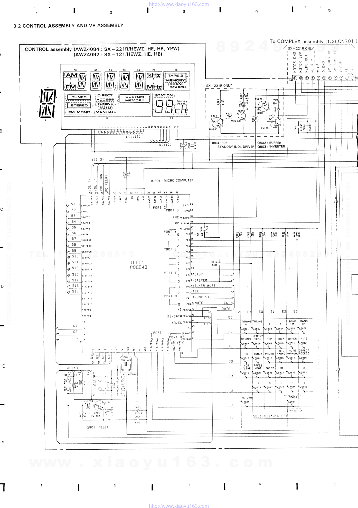 先锋PIONEER SX-202RHE电路图-8 先锋PIONEER SX-202RHE电路图-8