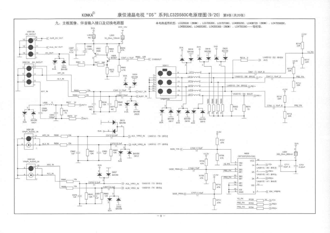 康佳DS系列液晶电视电路原理图-8 康佳DS系列液晶电视电路原理图-8