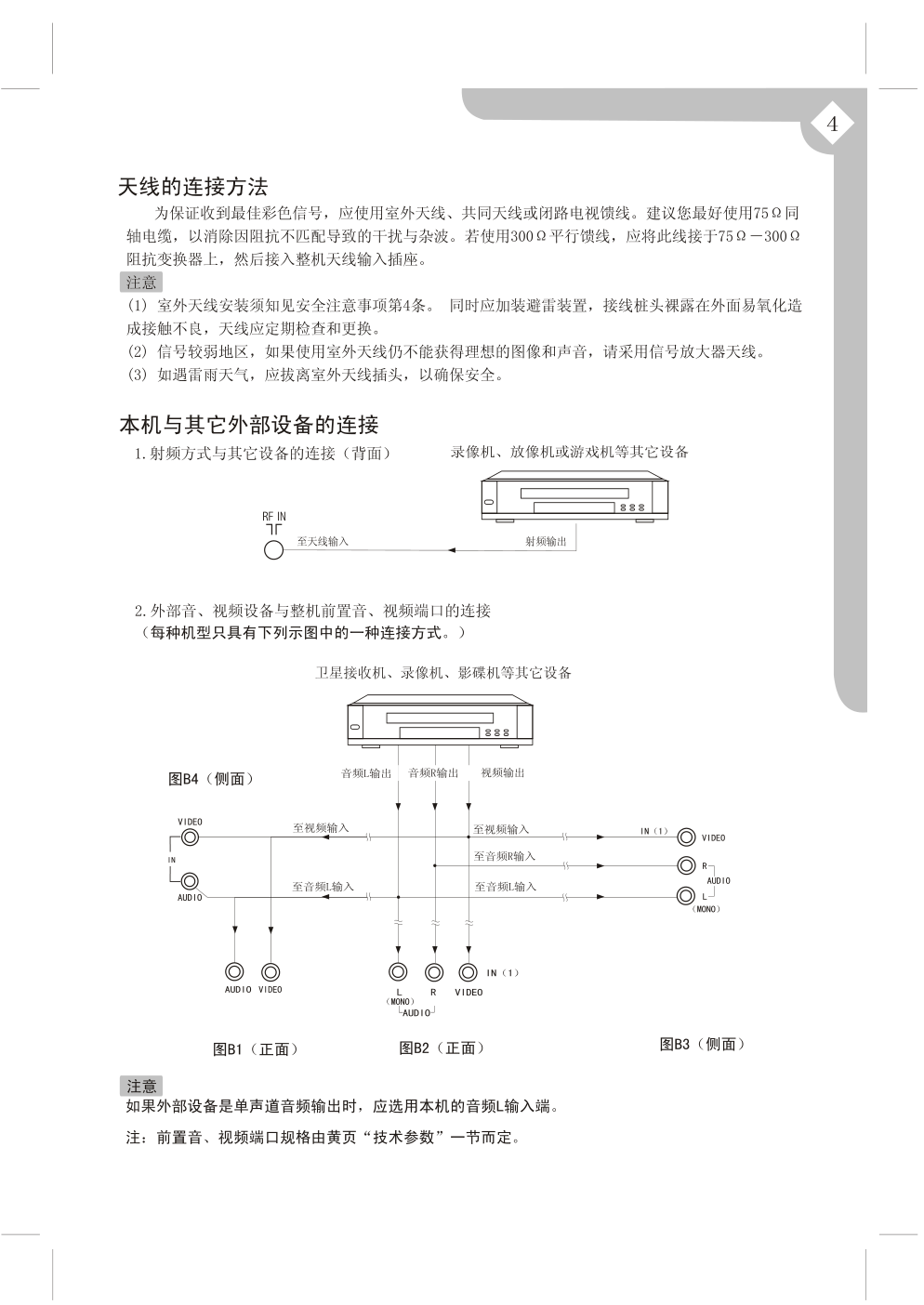 上广电D2966BF彩电使用说明书-4 上广电D2966BF彩电使用说明书-4