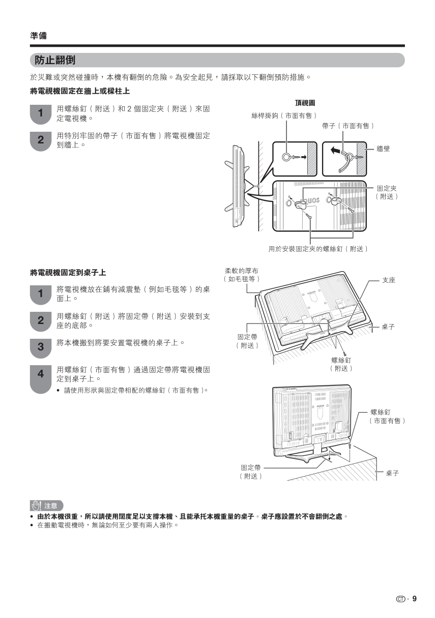 声宝LC-42G7H型液晶电视机说明书-9 声宝LC-42G7H型液晶电视机说明书-9