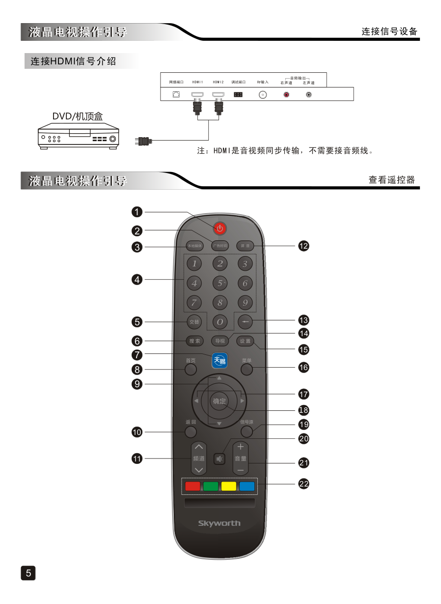 创维40E5DHR液晶彩电使用说明书-6 创维40E5DHR液晶彩电使用说明书-6