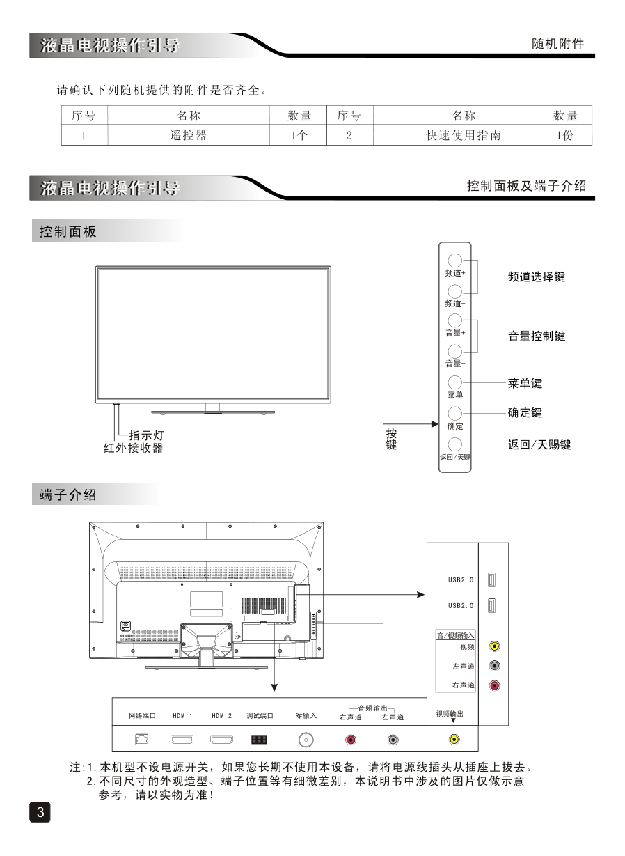 创维40E5DHR液晶彩电使用说明书-4 创维40E5DHR液晶彩电使用说明书-4