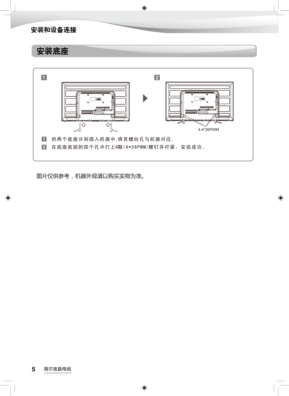 海尔LE40A7100L液晶彩电使用说明书-5