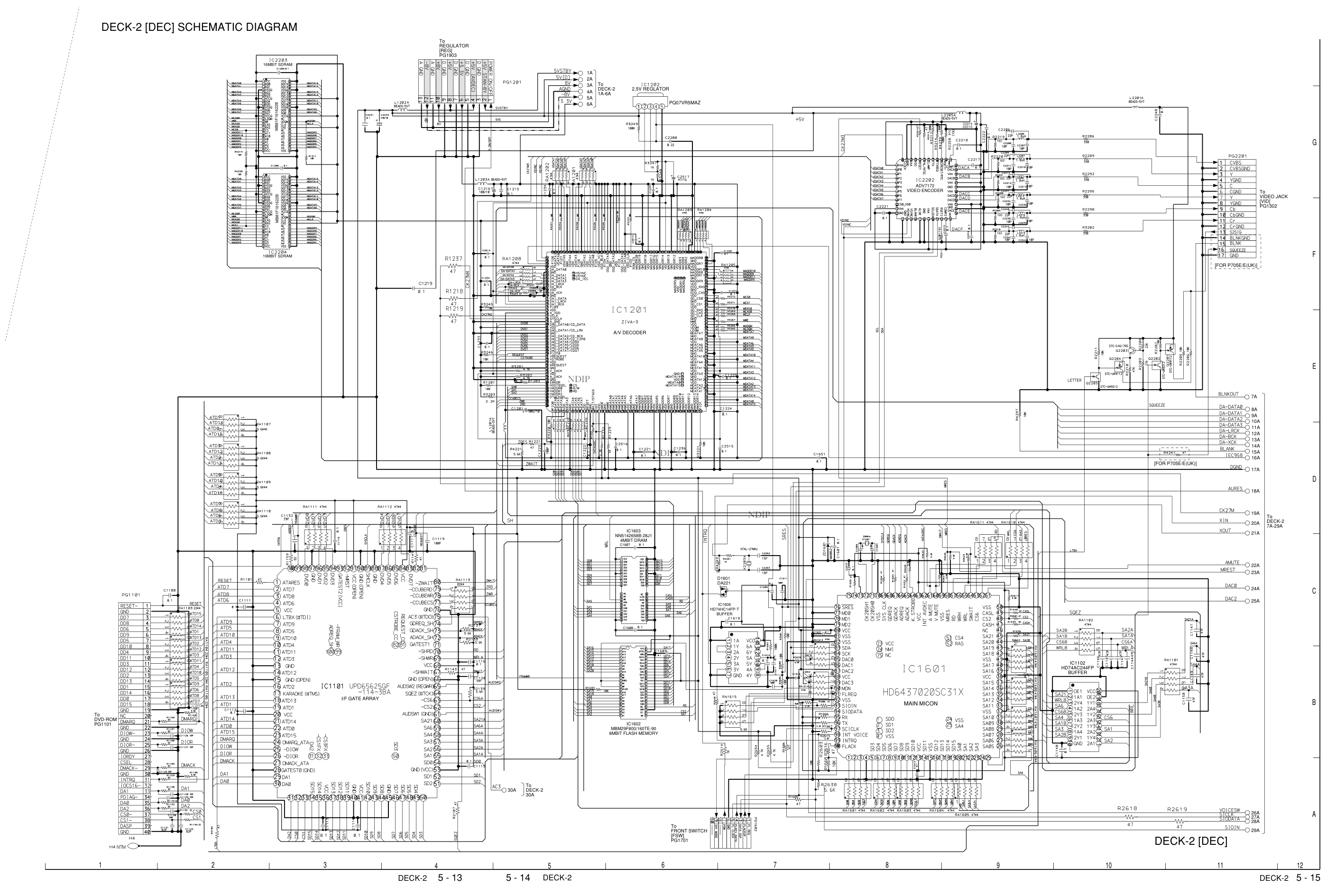 HITACHI日立DV-P705音响电路原理图-6