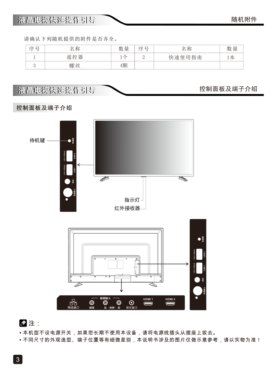 创维39K3液晶彩电使用说明书-4