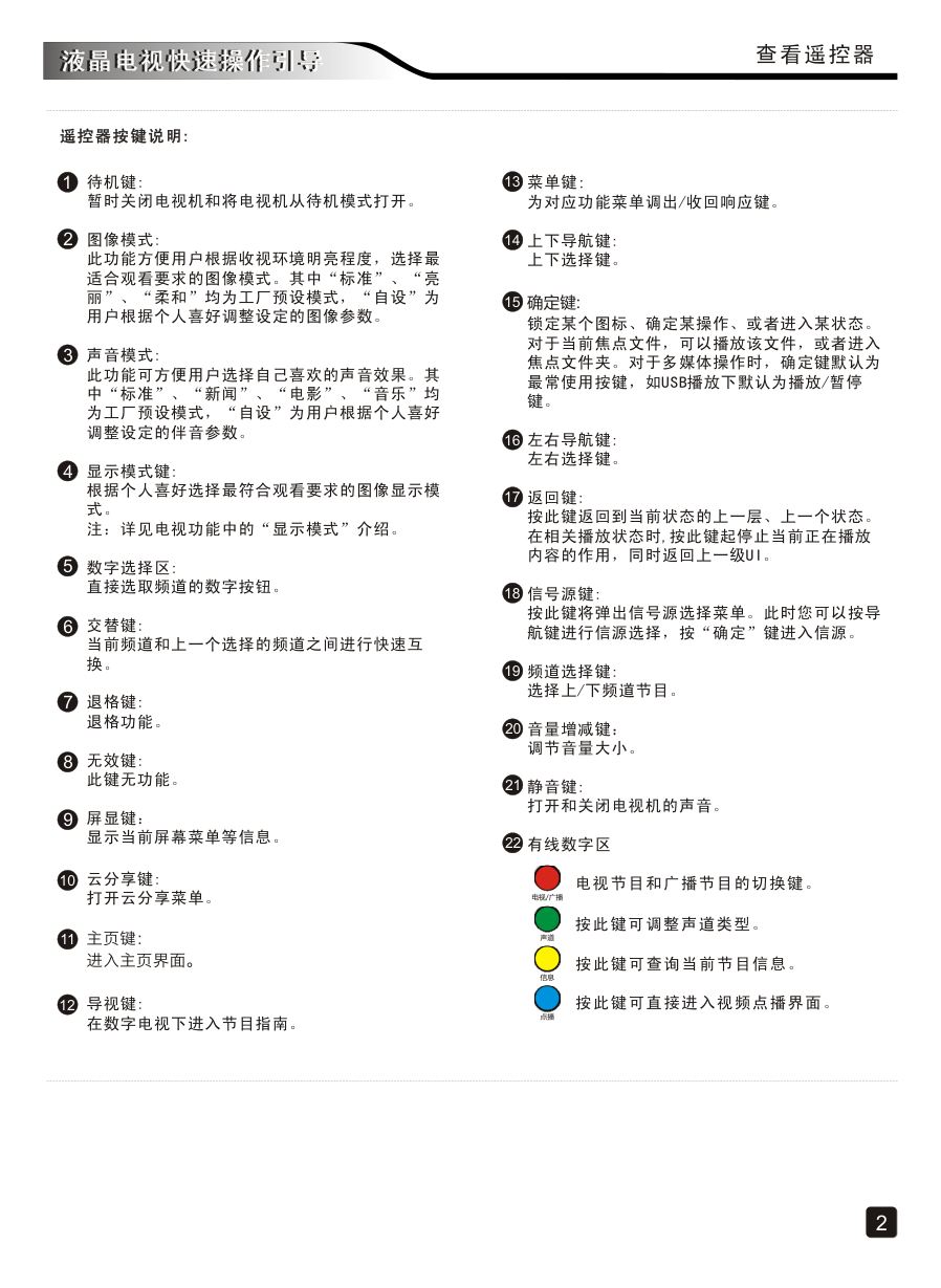 创维39E5DHR液晶彩电使用说明书-2 创维39E5DHR液晶彩电使用说明书-2